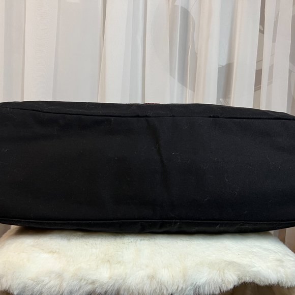 Victorias secret sequin zip up red black extra large tote travel bag NWT - Picture 4 of 7